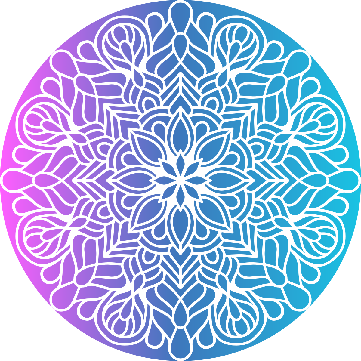 Covor de vinil geometric cu motiv circular vibrant - TenStickers