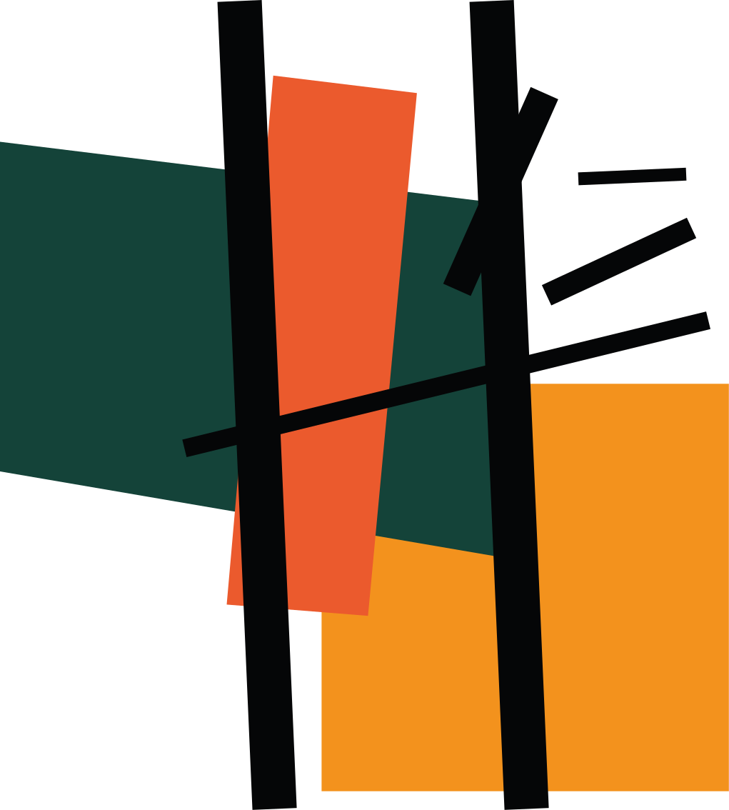 Covor de vinil geometric secțiuni colorate abstracte - TenStickers
