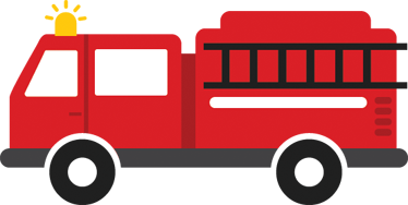 Covor de vinil pentru copii camion de pompieri - TenStickers