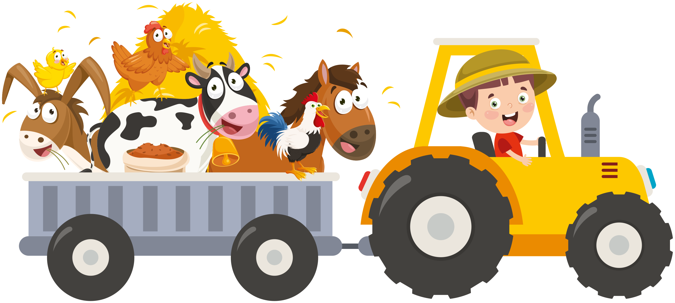 Covor de vinil pentru copii fermier cu animale - TenStickers