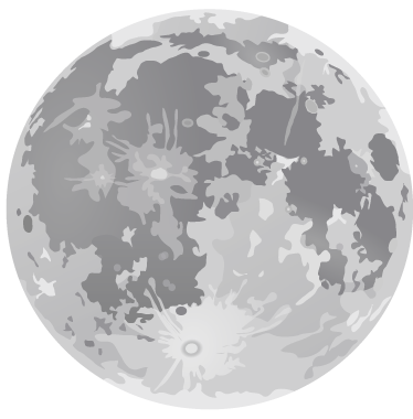 Covor de vinil pentru copii lună plină - TenStickers