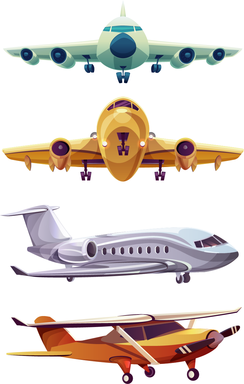 Covor de vinil pentru copii cu avioane frontale - TenStickers