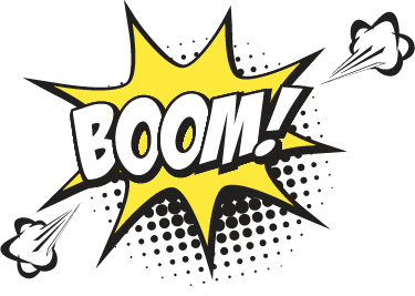Covor de vinil pentru copii pop onomatopee - TenStickers
