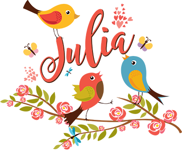 Covor de vinil pentru copii păsări de primăvară cu nume - TenStickers