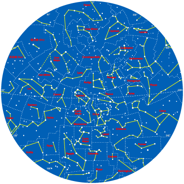 Covor de vinil pentru copii constellatii emisfera sudică - TenStickers