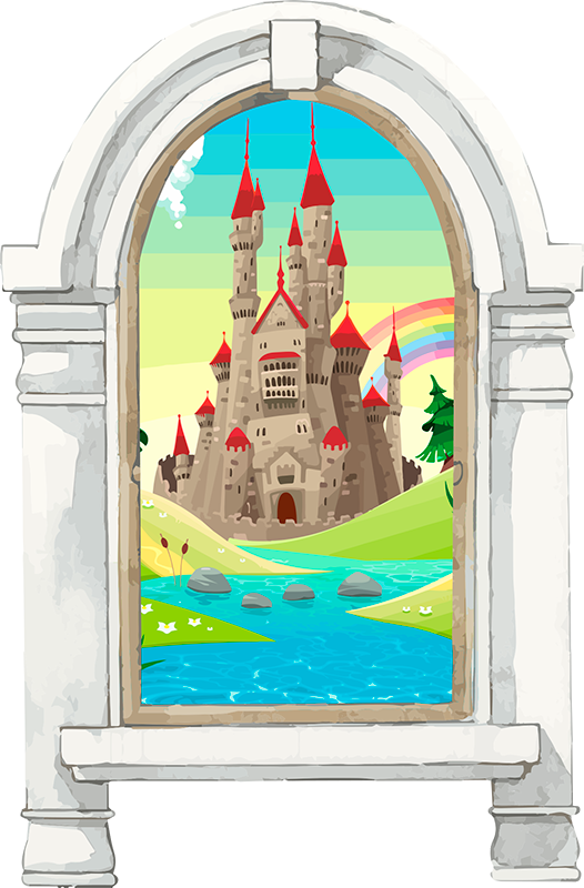 Covor de vinil pentru copii peisaje de poveste - TenStickers