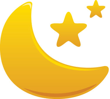 Covor de vinil pentru copii lună și stele - TenStickers