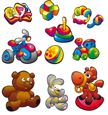 Covor de vinil pentru copii stickere cu jucării - TenStickers