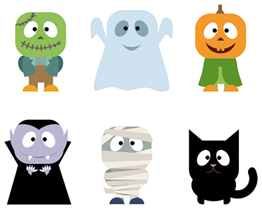 Covor de vinil pentru copii cu autocolante de halloween - TenStickers