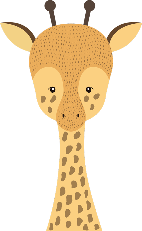 Covor de vinil pentru copii cu desen girafă bebeluș - TenStickers