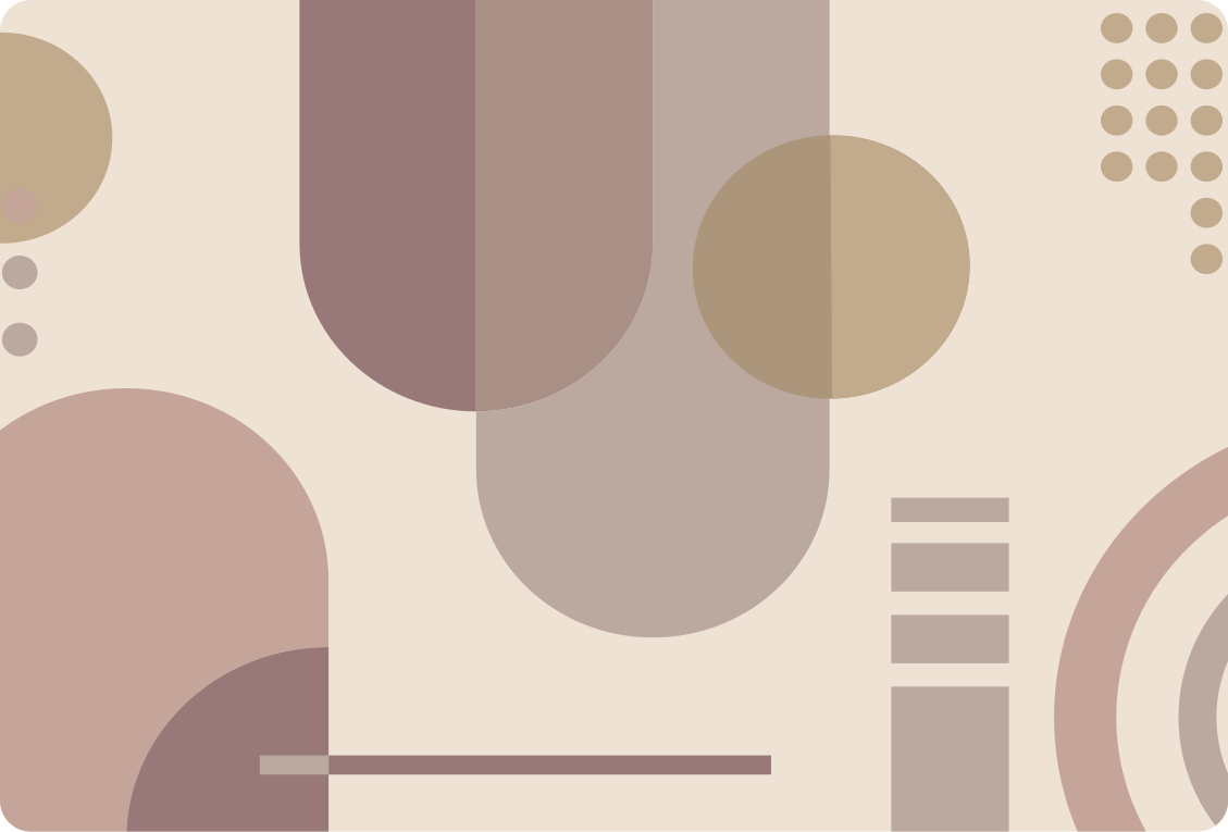 Covor vinil dormitor artă modernă geometrică maro - TenStickers