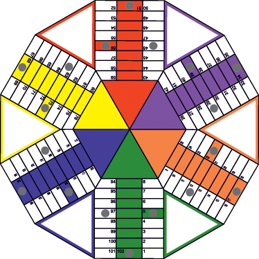 Covor de vinil jocuri tablă geometrică parchis - TenStickers