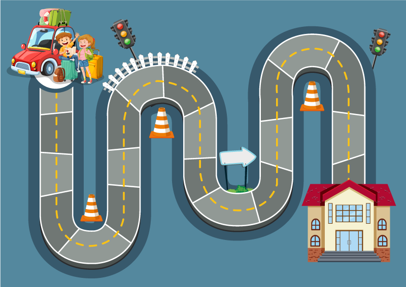 Covor de vinil jocuri drum de jocuri de masă - TenStickers