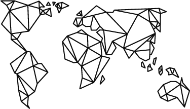 Covor de vinil harta lumii origami decorativ - TenStickers
