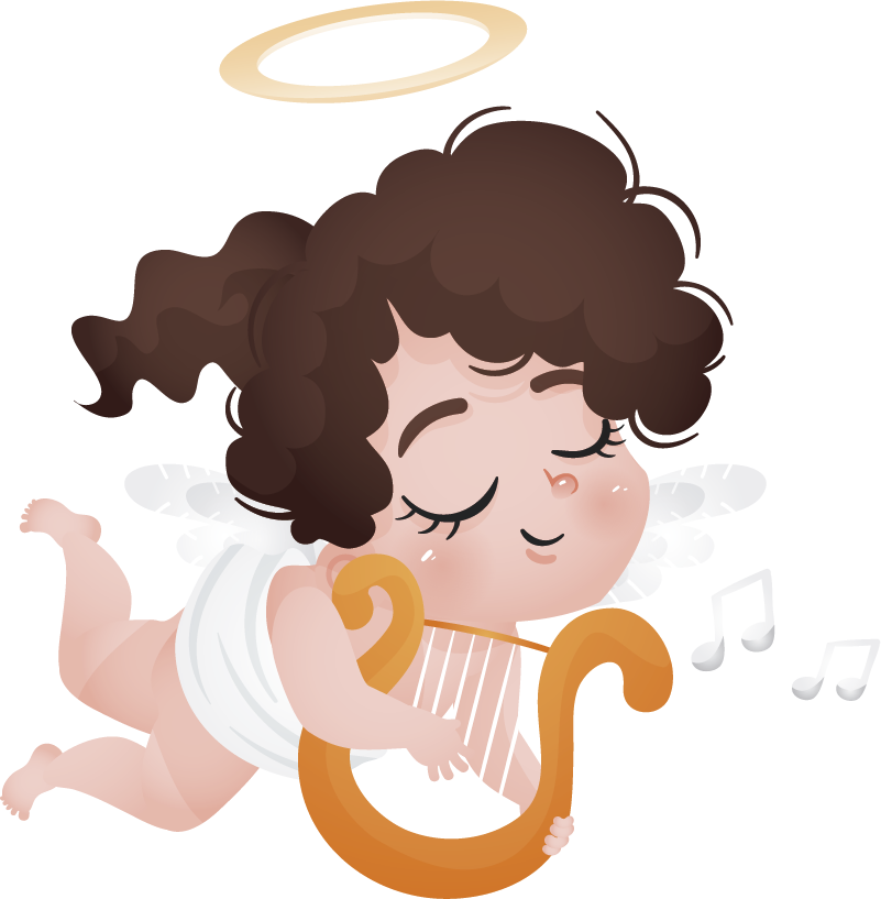 Covor de vinil pentru copii cu harpă - TenStickers
