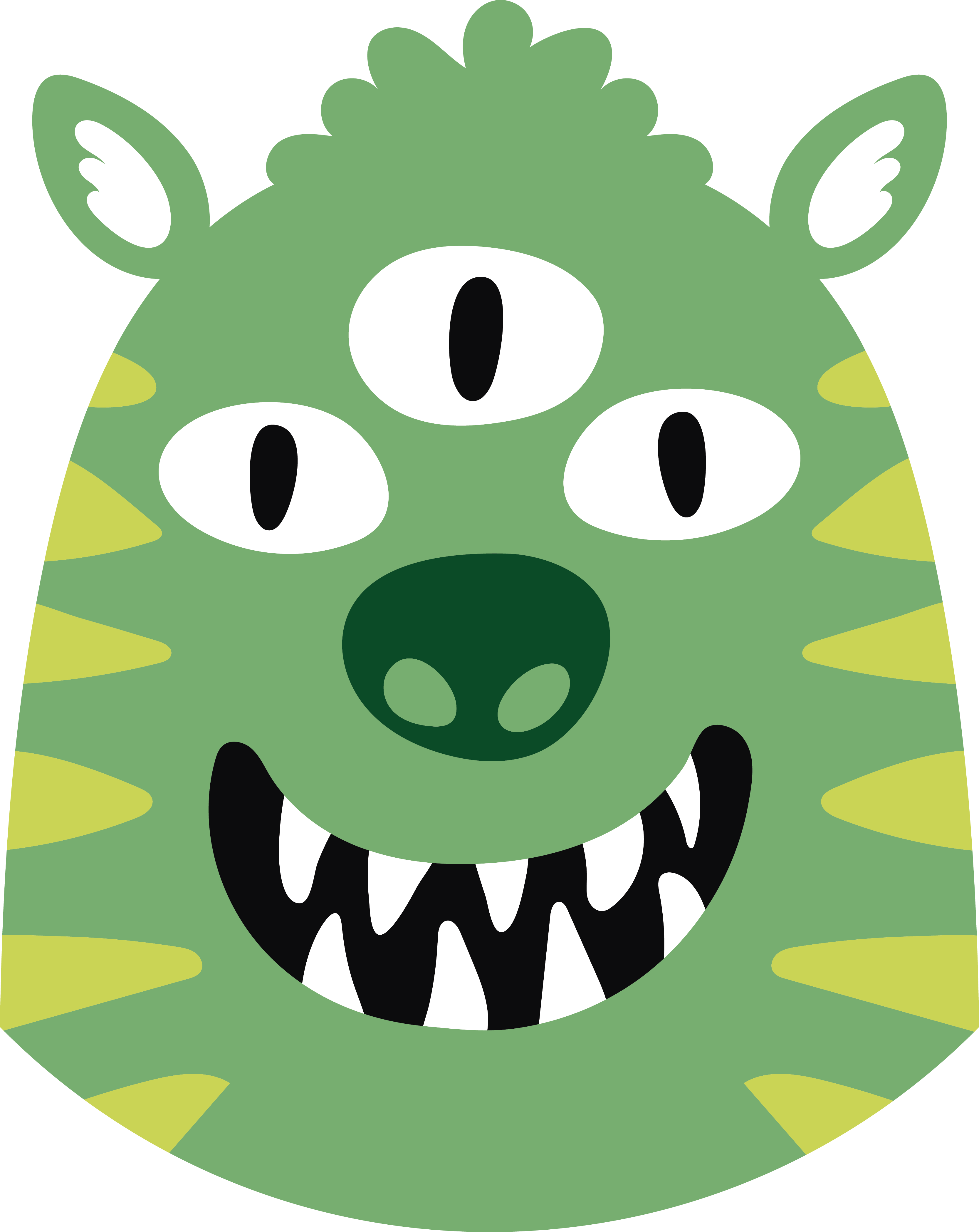 Covor de vinil pentru copii monstru vesel - TenStickers