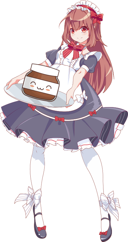 Covor de vinil pentru copii fetiță anime cu nutella - TenStickers