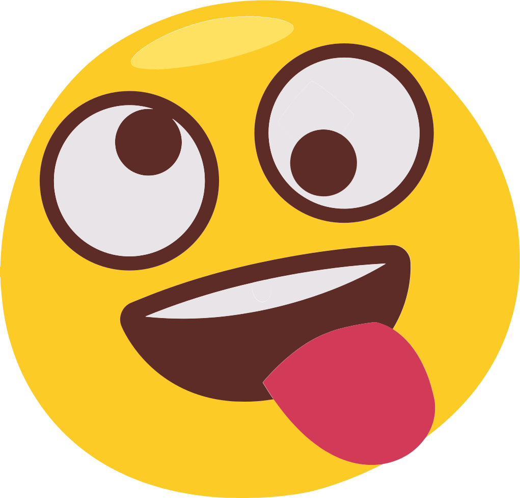 Covor de vinil pentru copii față de emoji jucăușă - TenStickers