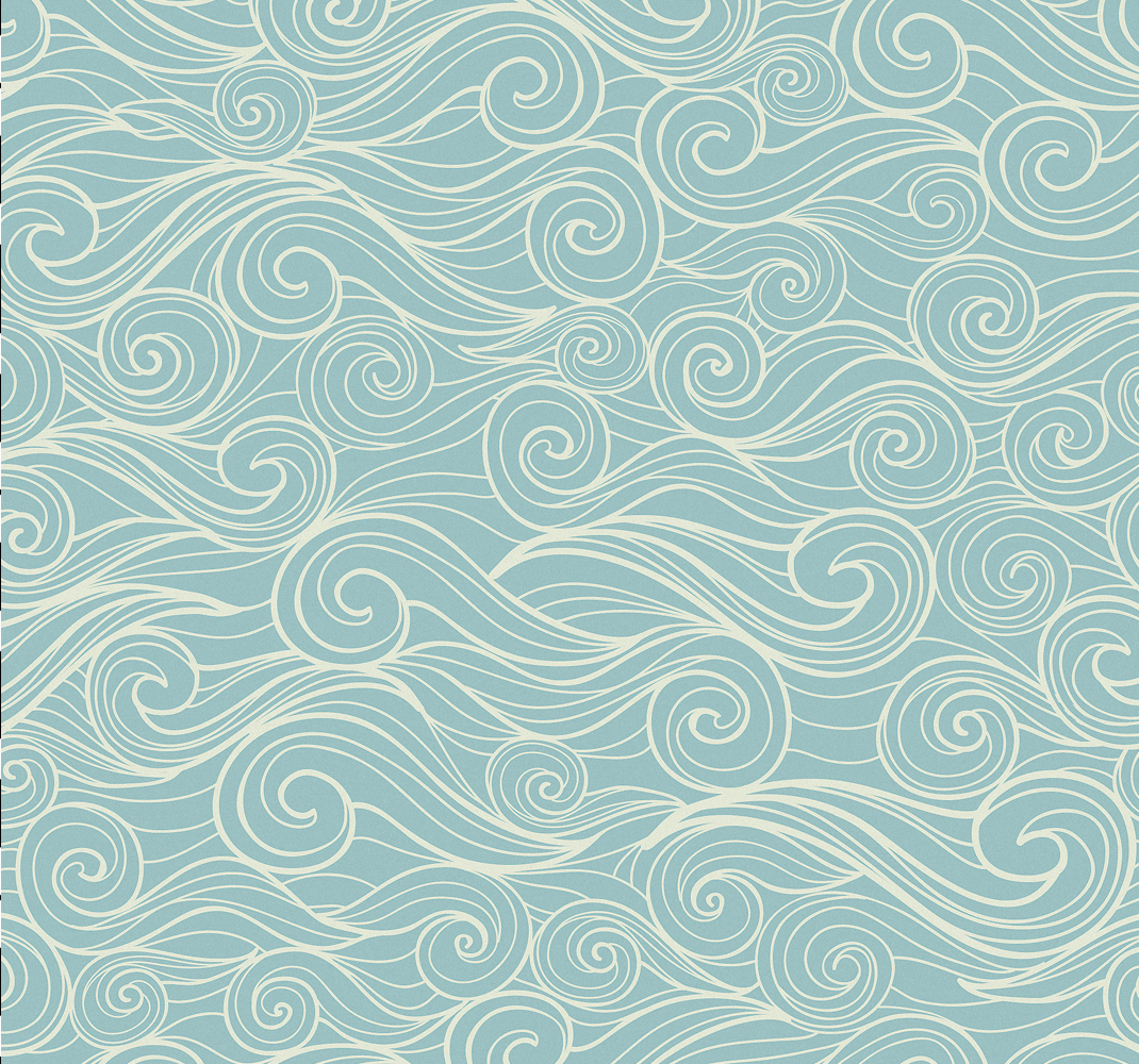 Covor de vinil pentru baie tapet ocean cu valuri - TenStickers