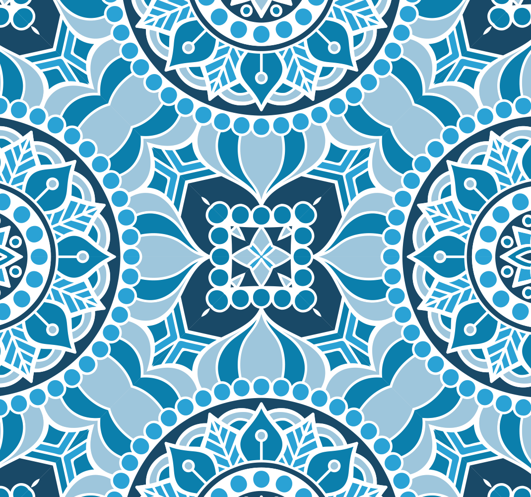 Covor de vinil pentru baie cu design mandala - TenStickers