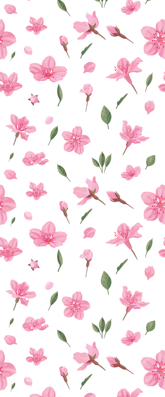 Covor de vinil pentru baie flori roz pastelate acquarelă - TenStickers