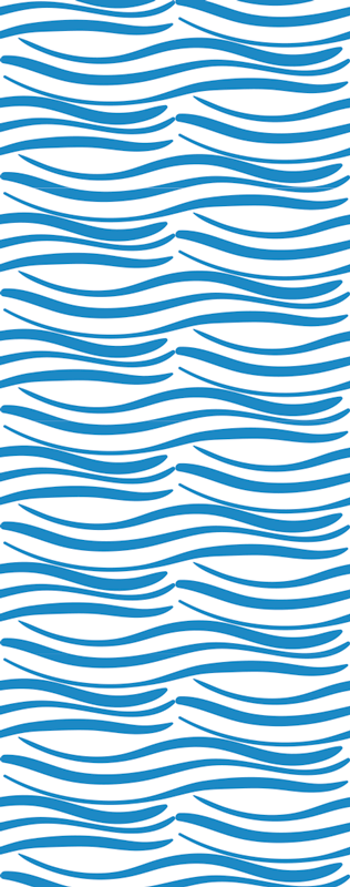 Covor de vinil pentru baie model valuri mici - TenStickers