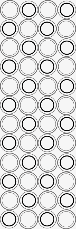 Covor de vinil pentru baie cu model cercuri negre și gri - TenStickers