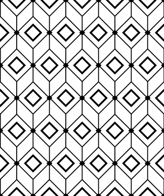 Covor de vinil geometric cu elemente de diamant moderne - TenStickers