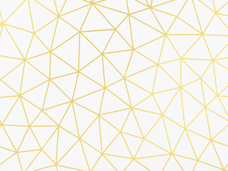 Covor de vinil geometric mozaic prismatice aurii - TenStickers