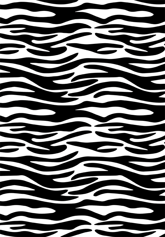 Covor de vinil pentru baie imprimeu zebra - TenStickers