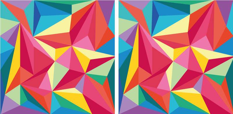 Covor de vinil pentru baie imagine geometrică multicoloră - TenStickers