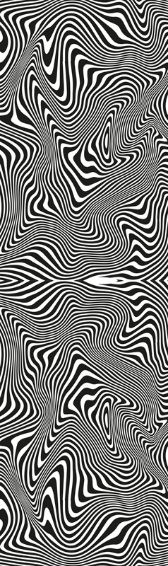 Covor de vinil pentru baie zebra efect 3d duș - TenStickers