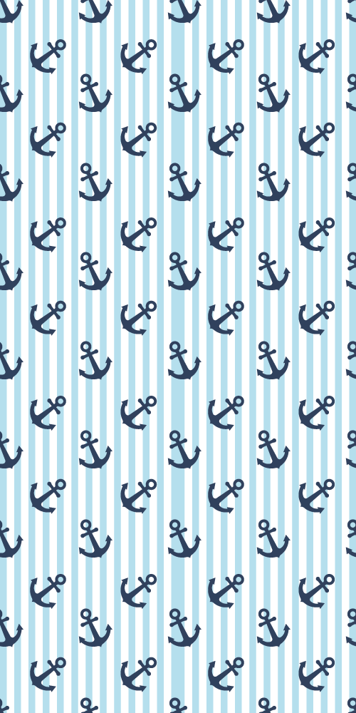 Covor de vinil pentru baie cu dungi verticale bleumarin - TenStickers