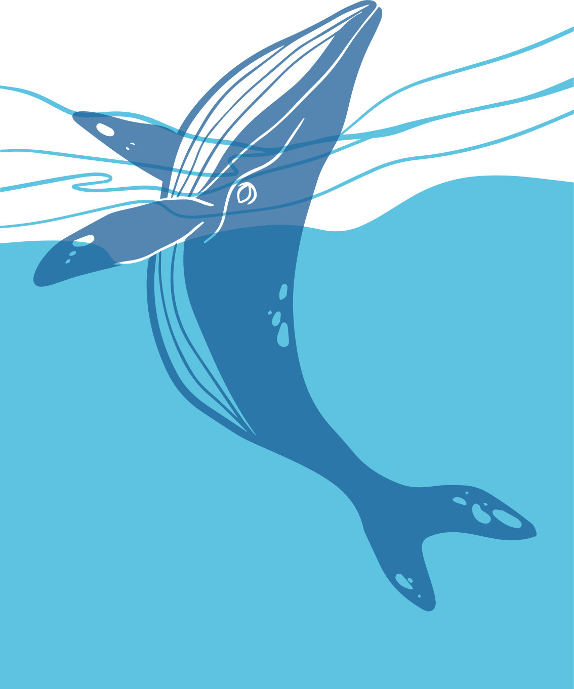 Covor de vinil pentru baie autocolante cu balene - TenStickers