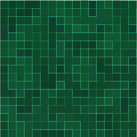 Covor de vinil pentru bucătărie mozaic abstract verde - TenStickers