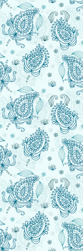 Covor de vinil pentru bucătărie floral paisley - TenStickers