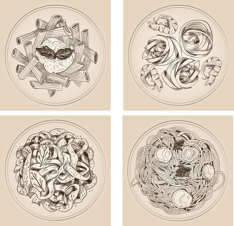 Covor de vinil pentru bucătărie farfurii ornamentale - TenStickers