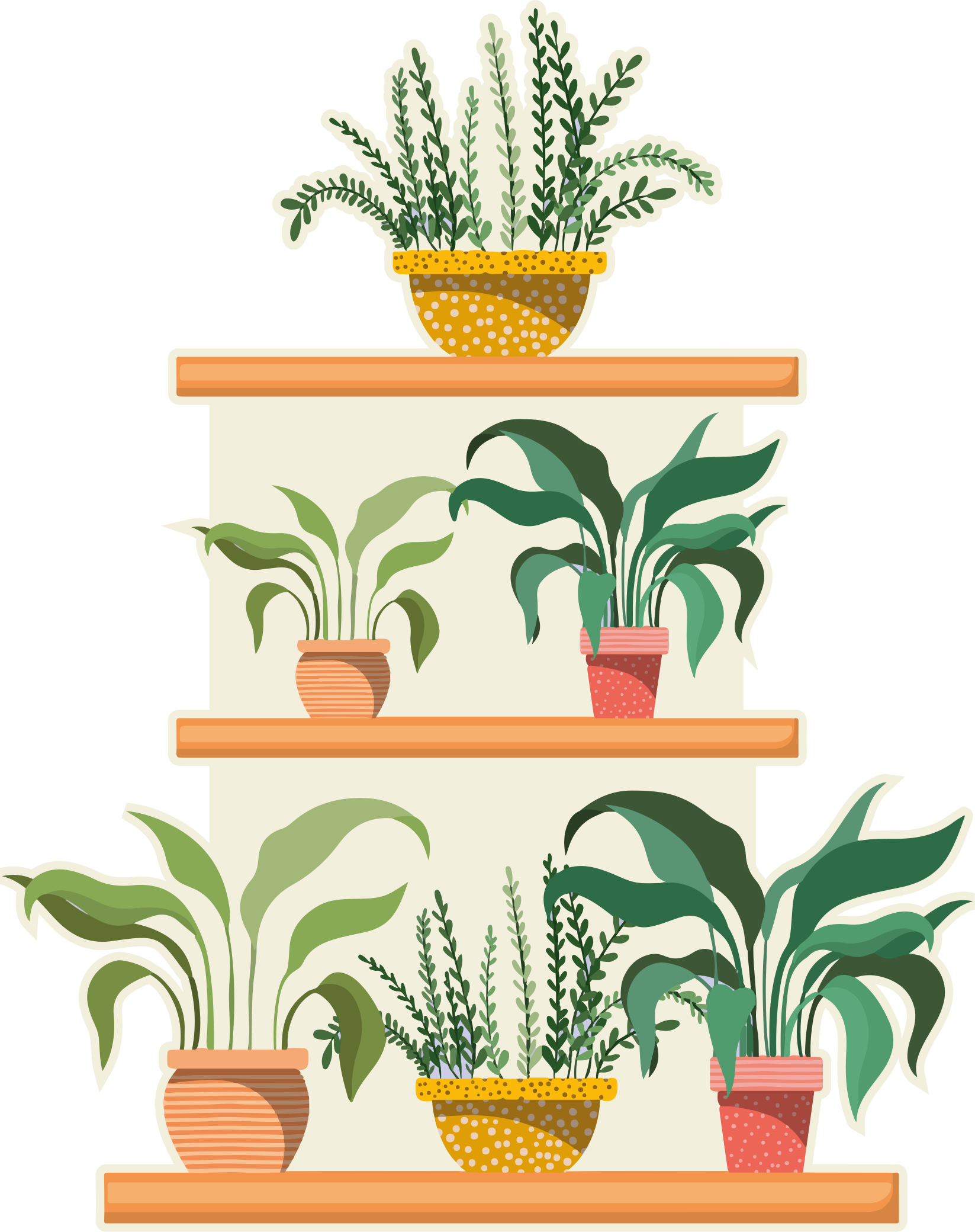 Covor de vinil pentru bucătărie suport plante watercolo - TenStickers