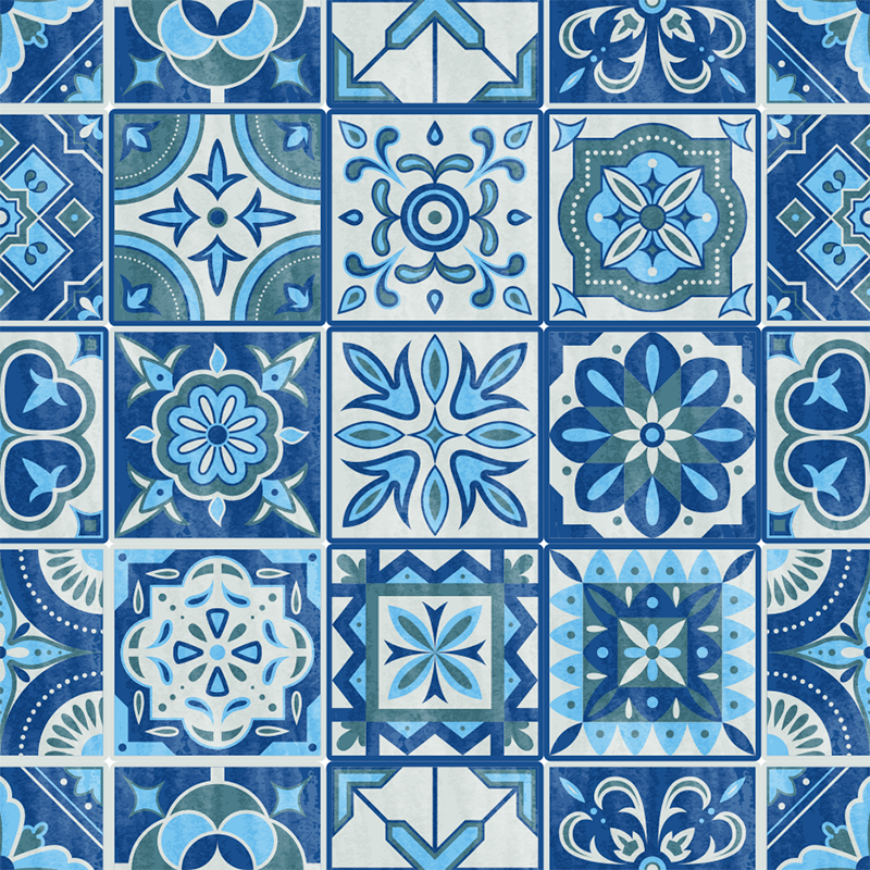 Covor de vinil pentru bucătărie cu autocolante talavera - TenStickers