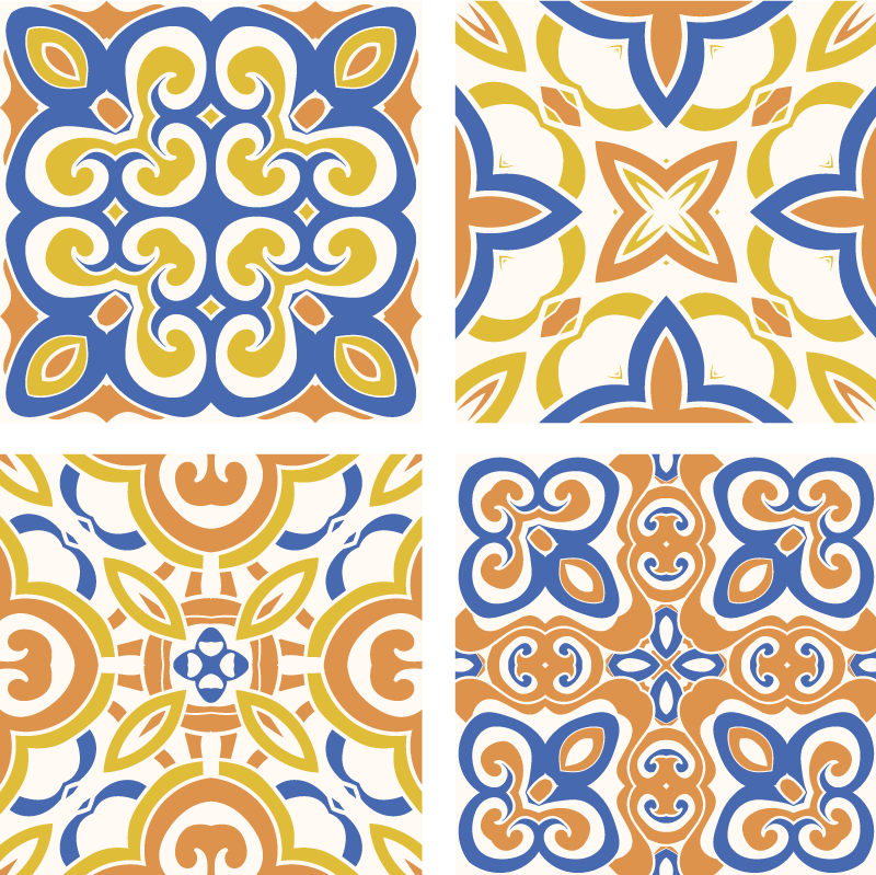 Covor de vinil pentru bucătărie cu motive siciliene - TenStickers
