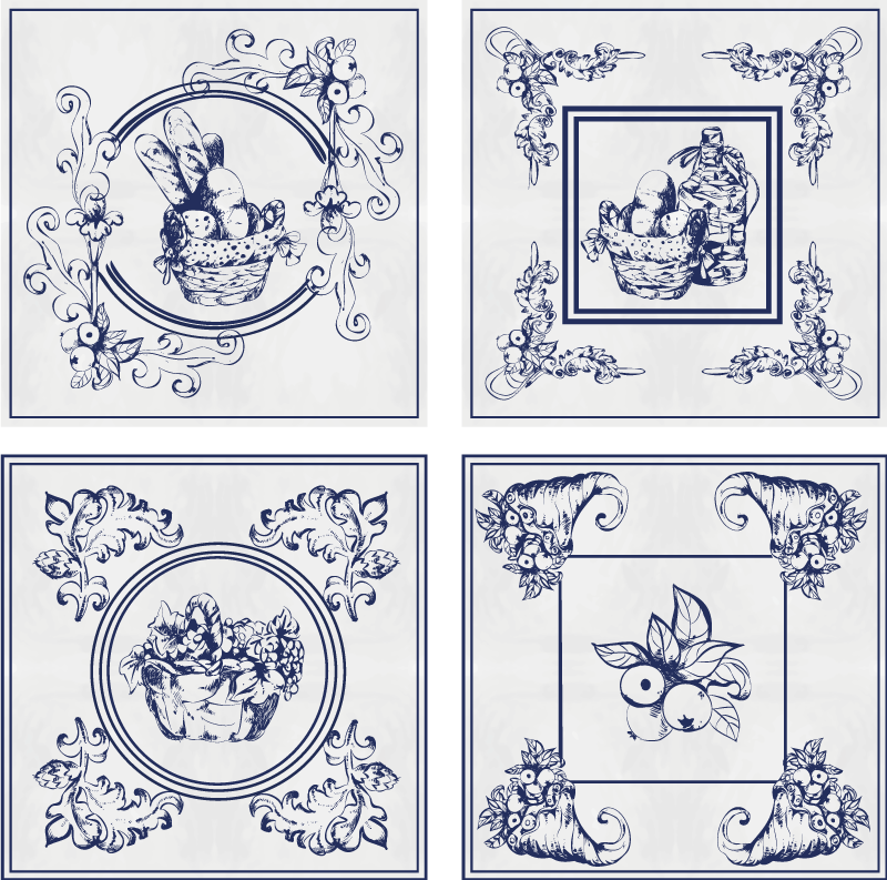 Covor de vinil pentru bucătărie ceramică belgiană - TenStickers