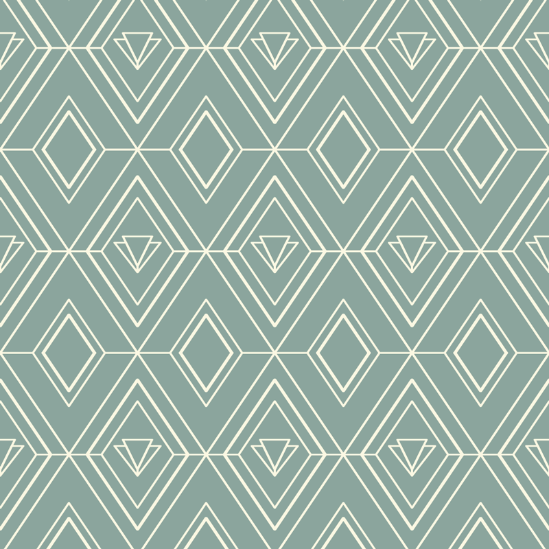 Covor de vinil pentru bucătărie cu model geometric art deco - TenStickers