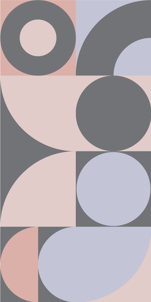 Covor de vinil pentru bucătărie model cercuri geometrice - TenStickers