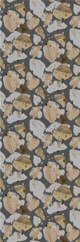 Covor vinil dormitor model terrazzo ciment - TenStickers