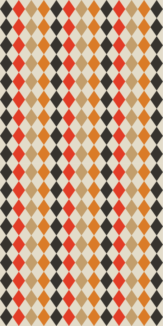 Covor vinil dormitor diamante retro anii 80 - TenStickers
