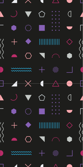 Covor vinil dormitor forme geometrice retro colorate - TenStickers