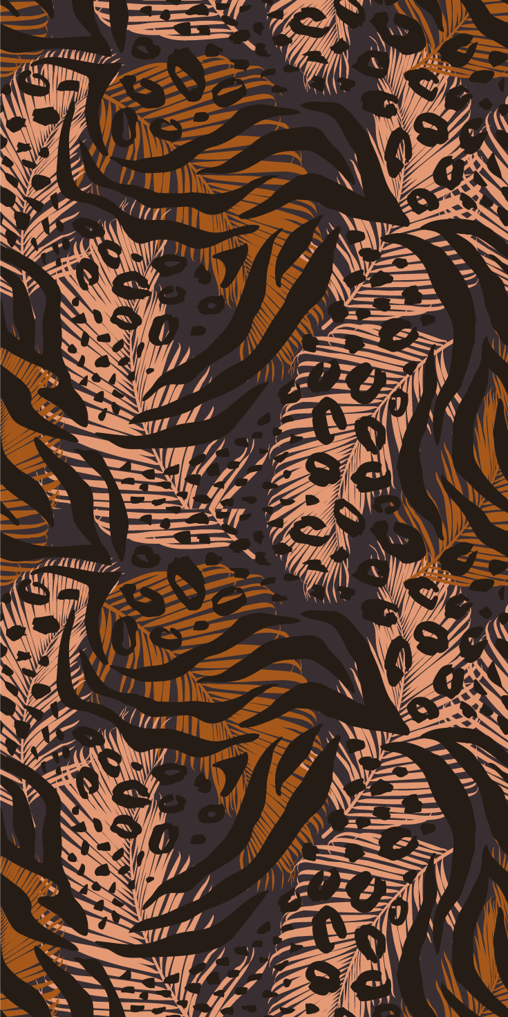 Covor vinil dormitor design abstract colorat în stil african - TenStickers