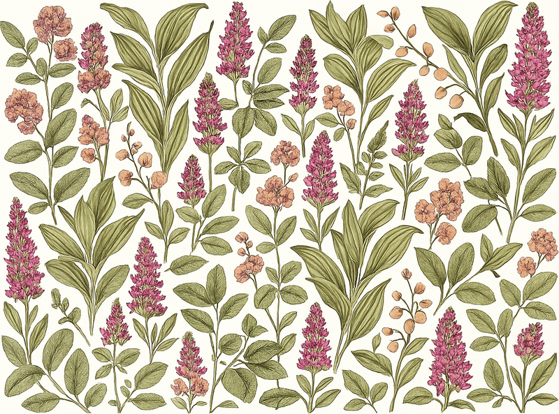 Covor vinil dormitor model floral colorat - TenStickers