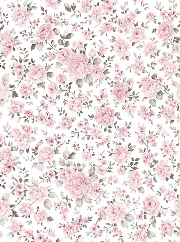 Covor vinil dormitor design retro flori mari - TenStickers