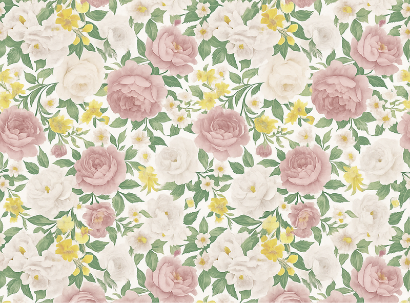 Covor vinil dormitor motif botanic misterios fumuriu - TenStickers